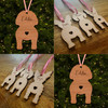 Bichon Frise Dog Bauble Dog Bum Ornament Personalised Christmas Tree Decoration