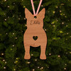 Bull Terrier Dog Bauble Dog Bum Ornament Personalised Christmas Tree Decoration