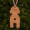 Goldendoodle Dog Bauble Dog Bum Ornament Personalised Christmas Tree Decoration