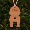 Bernedoodle Dog Bauble Dog Bum Ornament Personalised Christmas Tree Decoration