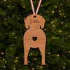 Redbone Coonhound Dog Bauble Ornament Personalised Christmas Tree Decoration