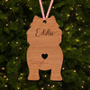 Chow Chow Dog Bauble Dog Bum Ornament Personalised Christmas Tree Decoration