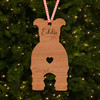 Lakeland Terrier Dog Bauble Ornament Personalised Christmas Tree Decoration