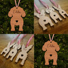 Maltipoo Dog Bauble Dog Bum Ornament Personalised Christmas Tree Decoration