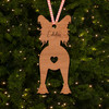 Chinese Crested Dog Bauble Ornament Personalised Christmas Tree Decoration