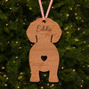 Beagle Dog Bauble Dog Bum Ornament Personalised Christmas Tree Decoration