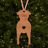 Borzoi Dog Bauble Dog Bum Ornament Personalised Christmas Tree Decoration