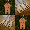 Wiener Dog Bauble Dog Bum Ornament Personalised Christmas Tree Decoration