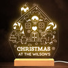 Gingerbread House Family Name Christmas Sweet Personalised Gift Lamp Night Light
