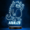 Monster Hello Name Boy Personalised Gift Colour Changing Led Lamp Night Light