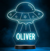 Ufo Alien Spacecraft Spaceship Space Personalised Colour Change Lamp Night Light