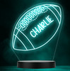 Rugby Ball Boy Sport Hobby Game Personalised Gift Colour Change Lamp Night Light