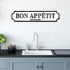 Bon Appetit Family Kitchen Any Colour Any Text 3D Train Style Street Home Sign