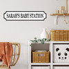 Baby Station Nursery Name Any Colour Any Text 3D Train Style Street Home Sign