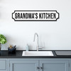 Grandma's Kitchen Family Any Colour Any Text 3D Train Style Street Home Sign