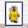 Footballer Thierry Henry Football Player Watercolour Wall Art Print