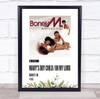 Boney M Mary's Boy Child  Oh My Lord Christmas Single Polaroid Music Art Poster Print