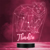 3D Style Geometric Bear Personalised Gift Colour Changing LED Lamp Night Light