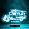 Vintage Fire Truck Personalised Gift Colour Changing LED Lamp Night Light