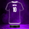 Football Shirt Messi Sports Fan World Cup Personalised Gift Colour Night Light