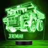 Dump Truck Construction digger Personalised Gift Colour Change LED Night Light