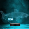 3D Shark Sealife Underwater Personalised Gift Colour Change LED Lamp Night Light
