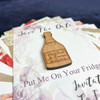 Champagne Bottle Personalised Wood Wedding Save The Date Magnets & Backing Cards