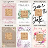 Sweets Candy Personalised Wooden Wedding Save The Date Magnets & Backing Cards