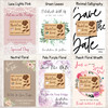 Rose Flower Personalised Wooden Wedding Save The Date Magnets & Backing Cards
