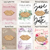 Lips Personalised Wooden Wedding Save The Date Magnets & Backing Cards