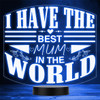 Best Mum In The World Mother's Day Personalised Gift Colour Night Light