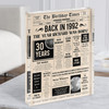 1992 Newspaper Any Age Any Year You Were Born Birthday Facts Gift Acrylic Block