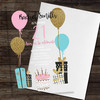 21st Or Any Age Balloons Cake Modern Acrylic Clear Birthday Party Invitations