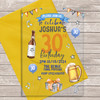 30th Or Any Age Beer Bottle Acrylic Clear Transparent Birthday Party Invitations