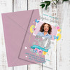 50th Or Any Age Photo Banner Acrylic Transparent Birthday Party Invitations