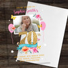 70th Or Any Age Photo Banner Acrylic Transparent Birthday Party Invitations