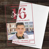16th Or Any Age Photo Red Acrylic Clear Transparent Birthday Party Invitations