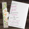 White Pink Rose Classic Acrylic Clear Transparent Wedding Invitations Invites