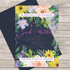 Wild Flower Meadow Bright Acrylic Clear Transparent Wedding Invitations Invites