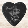 Heart Slate Bonjour Mug World's Best Mother's Day Gift Personalised Coaster