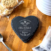 Heart Slate Our First New Home Adventure Leaves Gift Personalised Coaster