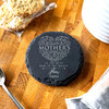 Round Slate Best Mum In The World Happy Mother's Day Gift Personalised Coaster