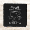 Square Slate Tea Cups Mum Children Bestie Mother's Day Gift Personalised Coaster