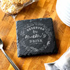 Square Slate Wreath Reserved Mum's Drink Mother's Day Gift Personalised Coaster