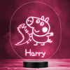 George Pig & Dinosaur Kids Peppa Pig Character LED Personalised Gift Night Light