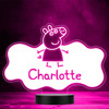 Peppa Pig Kids Tv Character Logo Style LED Personalised Gift Night Light