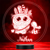 Cute Owl & Feathers Ladybug Hearts LED Personalised Gift Night Light