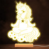 Meditating Unicorn On Cloud Stars Lamp Personalised Gift Night Light