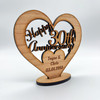 Happy 30th Wedding Anniversary Heart Engraved Keepsake Personalised Gift