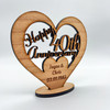 Happy 40th Wedding Anniversary Heart Engraved Keepsake Personalised Gift